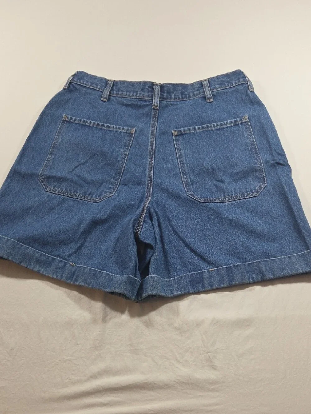 CENZA by Palmetto's Relaxed High-Waist Denim Bermudas Shorts Cotton Vintage 12 - Picture 10 of 10